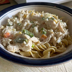 It was pretty good, would make it again. I used a rotisserie chicken for the cooked chicken.