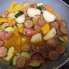 Used Andoullie sausage but still good