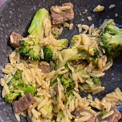I am allergic to corn and rice, so replaced with risoni pasta and used Tapioca Flour instead of starch