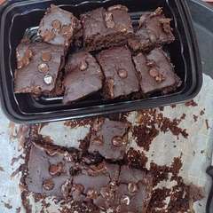 Sooo moist and fudgy!!