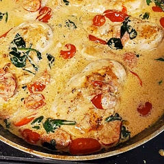 Doubled the cream and parmesan for extra sauce. This was the best dish I've had in SO LONG! 10/10!!