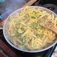 Added peas. Didn’t have carrots. 
It was amazing! I absolutely loved it and so did my husband. One of my new faves to make. So easy too.  Light and refreshing, while also maintaining deliciousness!!