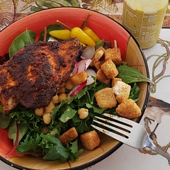 Really good. Don't need to have salmon with skin. I cook without the skin.  2-3 minutes each side. Only need to season on one side. Use kosher salt, not pink Himalayan or it becomes a little too salt. Definitely add lemon juice.