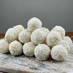 From this amount, I've got 24 delicious coconut balls.

If you've liked this recipe or any other my recipe let me know in the comments below. I love hearing from you!