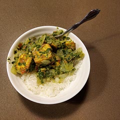 Tasty recipe. Big prep time, moderate amount of dishes. My final product was not very saucy, used a stick blender. Might double up the recipe as ot did not make leftovers cooking for 2. Overall enjoyed the recipe!