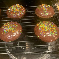 They are basically chocolate cake.  The recipe make 2X as much frosting as you need for 6.  Super good and easy