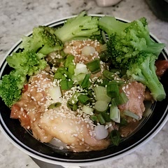 Very good. I like mine spicier so I use more Chilli flakes and actually put them in the sauce as opposed to garnish. Next time will make a little extra sauce to spoon over dish as well.