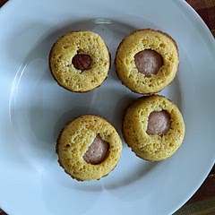 Used the Smokies hot dogs.  Yum!  Next time, no muffin liners.  They stuck a lot.