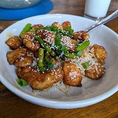 Added Asparagus for some greenery and added crunch. It was excellent.