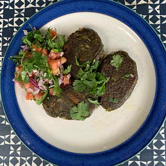 I cooked the vegetables for about an hour rather than three as they were very mushy by then. Suggest draining vegetables well and adding a small amount of cornflour or the rotis become too gelatinous. These were ok but a little bland.