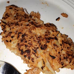 I added garlic and onion and used whole wheat flour and it was delicious