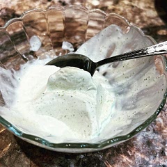 Reminiscent of green tea ice cream, the taste was surprisingly mild and sweet. Loved it!