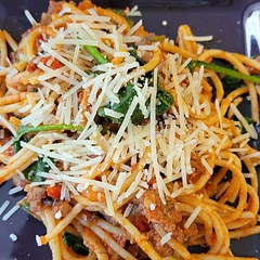 We used ground chorizo because that was what we had & dried oregano I think next time I just might make sure we have fresh.  Pretty good flavor but I feel like it was missing something but can't quite figure out what.