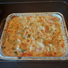 Doubled recipe to serve more + lunch leftovers. Cooked chicken and veggies with olive oil and seasoned them while cooking. Delicious, but I would add slightly less cream cheese next time.