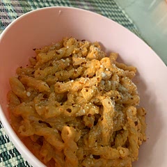 I think next I would cook the garlic with the onions and use less bell peppers because the bell peppers were a bit over powering and I would add more seasoning other than that it was an okay dish.