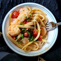 Used fettuccine noodles