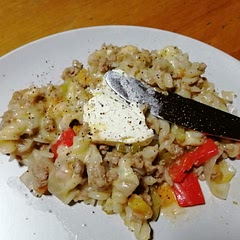 I used fresh tomatoes and added celery and peppers. I also did not have taco spice so I used paprika, mixed herbs and coriander with enough salt and black pepper. And added a dollop of cream cheese when it was served.