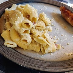 Would omit the salt as the cheese and salted pasta already add a lot of salt to the dish