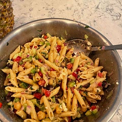 used chick pea pasta
