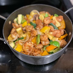 Tastes healthy. I added onion and mushrooms for more flavor. The recipe says it makes 4 servings, but it seems about double that.