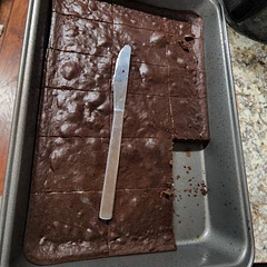 A bit dry,  but it's a good replacement for regular sweets. Double batch for the pan I used