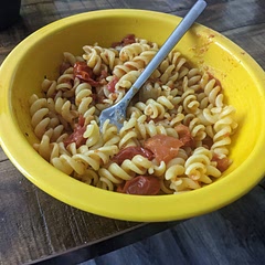 Make sure to salt this before it goes into the oven. I did have to turn the heat up to 325° for the last 30 minutes. But this dish was excellent. Serve it with a fresh salad and it is heaven.
