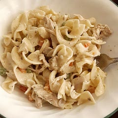I added mushrooms, red bell pepper and sour cream. Delicious!