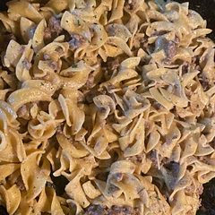 Absolutely delicious. Has a stroganoff taste with a ranch dressing zest. Huge hit in our house. Highly recommend!