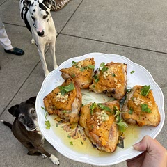 turned out really good. dad went nuts over the chicken