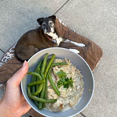 paired w green beans. Yummmmy