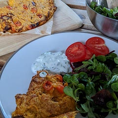 Used butternut squash instead of courgette