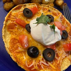 I used tostadas and the crispy ness was spot on! We will be making this on a regular basis for sure