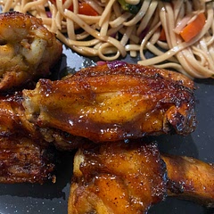 These made me feel as though I was back in Disney! The sauce is my current absolute favorite wing sauce!