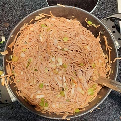 No celery for me next time but everyone else loved it. Mince ginger some more. Served 6 people with 5 servings.