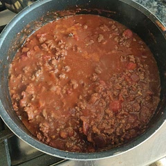 Super quick and easy Bolognese, I did add some red wine and some worcestershire sauce, my extra tip is to grate some parmesan into the sauce also