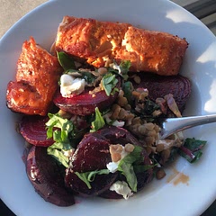Added salmon and it was a super tasty, nutritious and quick dinner!