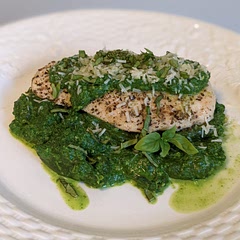 Incredible. I added a little basil into the pesto as well!