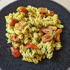 Era buonissima! Definitely use a pestle and mortar or hand blender though - I used a full-sized blender and it didn't mix well.