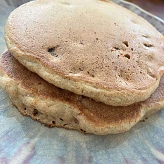 These were really yummy. I used spelt flour and maple syrup. I also did 1cup of diced strawberries. Went really well with cashew butter. I will be making these again.