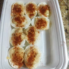 Oops, I wonder what happened to two eggs. They were as good as I remember the ones Mom made!