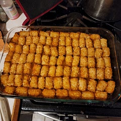 It smells so good! The mixture tasted amazing before going in the oven so I'm confident that this will be a great tasting dish.