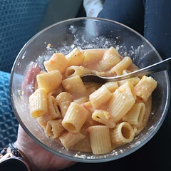 It was a good concept but it needed something tasty with it like maybe Italian sausage or a savory vegetable if you are vegan or vegetarian. I am going to try it again with extra stuff. Maybe more cheese.