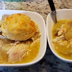 Made cheddar biscuits to go with it, tasted great! A big hit and definitely a make-again.