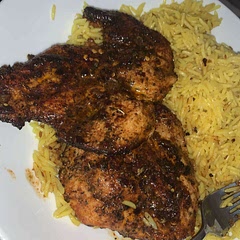 Marinated it for a few hours. Made Pilau rice with it instead 😍