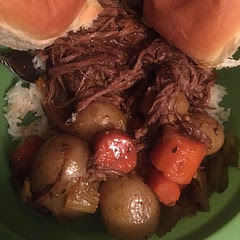 Really yummy hubby approved. I did add some garlic and onion powder. I didn’t measure seasoning the meat just seasoned all sides really good. I added some celery but I think I cut it a little too small.