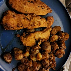 This is a tasty dish. Good kick from some spice and fresh to boot. I love spice and soy sauce so we add a little more of each with worked well. I did find it hard to plate but worth the flavor. If not a fan of spice I recommend substituting the Sriracha for a milder hot sauce. Love this dish.