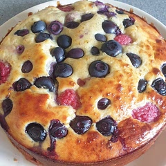 Recipe for 6 muffins made in a small cake tin