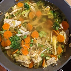 The prep took some time, but the end result was much more tasty than we had anticipated. Great for a healthy soup option!