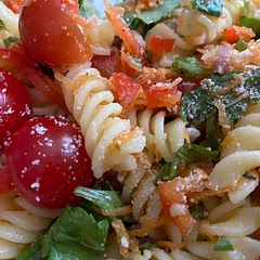 This was so fresh! Lovely for a summers day ☀️☺️ I used Gluten Free Pasta and added some fresh Basil😊