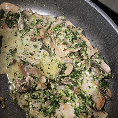 Made one with and without mushrooms.